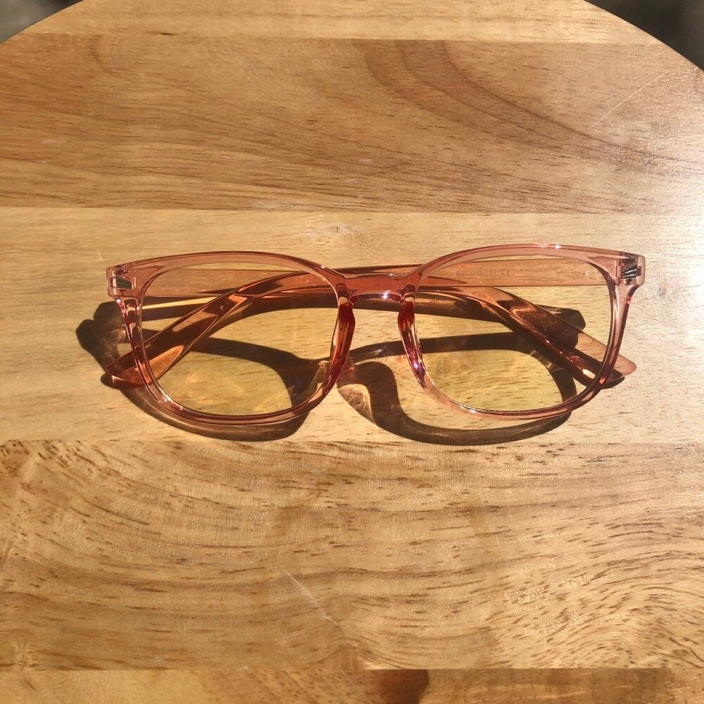 Pink Clear Frame Anti Bluelight Glasses